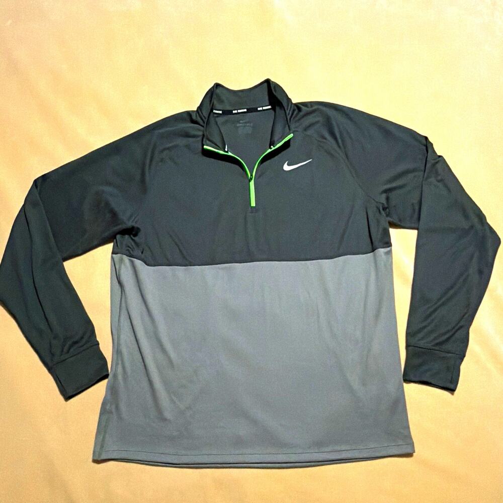 Nike Dri-FIT Men's XXL Long Sleeve 1/4 Zip Colorblock Mock Neck Pullover